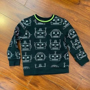 Mini series robot print sweat suit size 4T